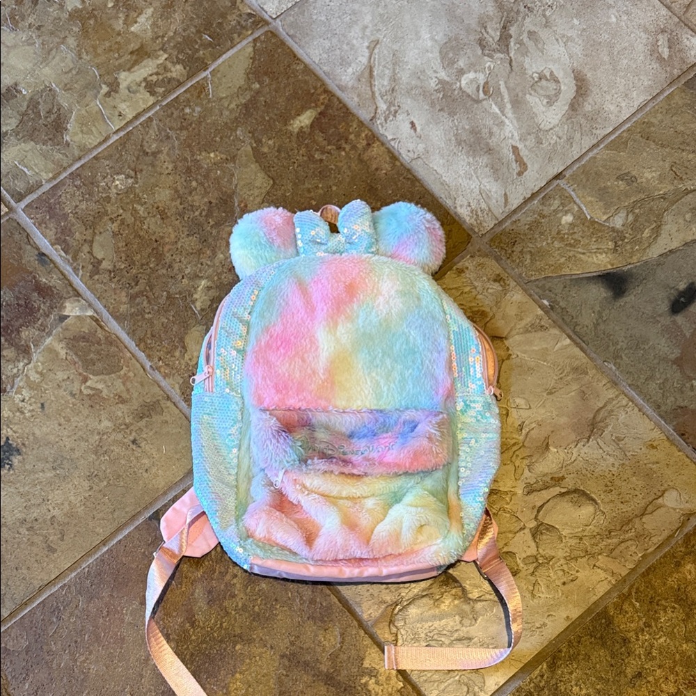 Colorful Plush Kids Backpack